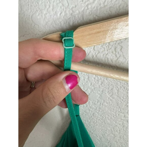Superdown Revolve Karen Wrap Romper Kelly Green Size Size Large Spaghetti Straps - Picture 10 of 16